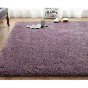 Alfombra Moderna Nórdica Rectangular de Pelo Largo, Fabricada a Máquina en PVC, Extra Gruesa, Antideslizante, para Sala de Estar, Elegante - Product Image 1