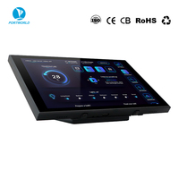 YC-SM08M Portworld Écran tactile IPS métallique 8 pouces 1280x800 Wi-Fi Android 14 RK3576 Octa Core Panneau de contrôle pour maison intelligente
