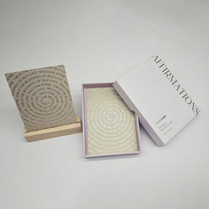 Carte di affermazione positiva stampa personalizzata Eco Friendly Art Paper divertenti spunti di gioco <span class=keywords><strong>domande</strong></span> carte da gioco confezionate in scatola - Product Image 2