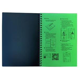 Siap untuk dikirim hitam seperti buku roket Notebook ukuran A5 panas basah dapat dihapus dapat digunakan kembali bahan PP penutup dengan cetak khusus untuk hadiah - Product Image 2