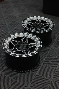 Ruedas de carreras de arrastre de 17 pulgadas y 18 pulgadas, ruedas forjadas Beadlock para <span class=keywords><strong>BMW</strong></span> M2 M3 M4 M5 F20 F30 F32 F36 F40 F90 E90 E70 5x112 <span class=keywords><strong>5X</strong></span> 114,3 - Product Image 5