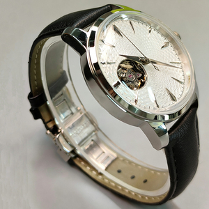 <strong>Cocktail</strong> <strong>Watch</strong> Series Skeletonized Fully Automatic Mechanical Waterproof Men's Wristwatch Power Reserve Pointer Stainless Steel - Product Image 3