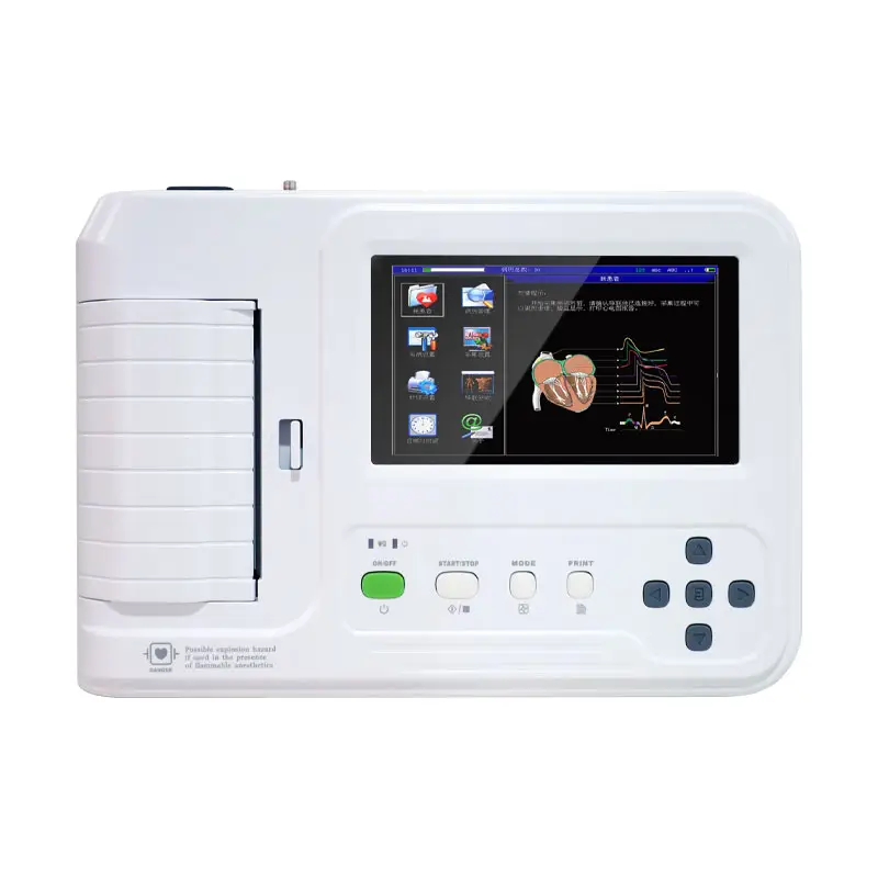 CONTEC ECG600G 심전도 EKG 휴대용 ecg 기계 디지털 3/6 채널 ecg