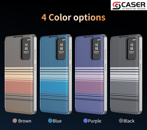 Étui portefeuille en cuir fin pour Samsung S22-26, antidérapant, anti-traces de doigts, protection intégrale, dissipation de la chaleur, résistant à l'usure - Product Image 2