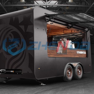 Fabricant de camions de restauration rétro noirs, de bars et de camions de vente de boissons, fournissant des remorques mobiles de rue - Product Image 2