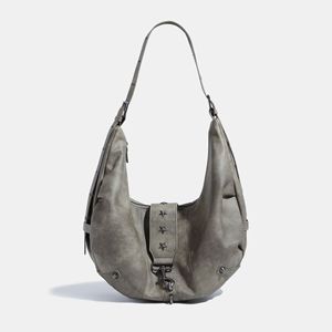 Bolso Tote de PU de Alta Gama con Diseño Retro Desgastado Sand Dune Wasteland para Mujer, Estilo 2024, Gran Capacidad, Cierre de Cremallera, Remaches - Product Image 3