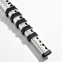 Mire de nivellement télescopique en aluminium de 8,5 m – Instrument de mesure professionnel pour les travaux de topographie sur site