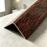 Bande de protection d'extrusion en PVC imitation bois pour armoire, profilé en L pour bordure de placard