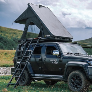 Highly Recommended 2 Person Waterproof 4wd Car Camping <b>Large</b> Inside Room Aluminium Hard Roof Top <b>Tent</b> - Product Image 2
