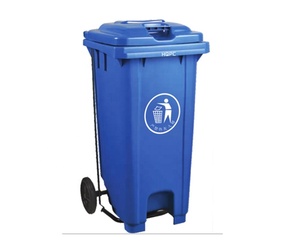 Contenedor de residuos peligrosos al aire libre de 120L, bote de basura con pedal, contenedor de HDPE de polietileno de tamaño <span class=keywords><strong>c</strong></span> - Product Image 5