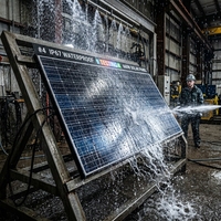 Panneau solaire bifacial TOPCon N-Type 660W, module PV mono demi-cellules, gain de puissance arrière élevé pour station solaire au sol