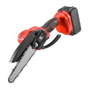 High Quality Mini Handheld Brushless Electric Chain Saw 6-Inch Battery-Operated Cordless DIY Grade Chain Saw