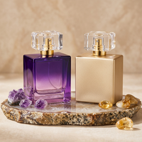 Flacon de parfum en verre de 100 ml, design élégant et moderne, personnalisable, rectangulaire, haut de gamme, Anding