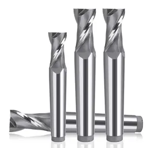HUHAO HSS Solid Carbide Tungsten Steel End Mill 2 Flutes Square End Mills For Steel H04230601