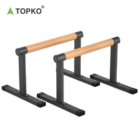 Barres de musculation en bois TOPKO, barres parallèles antidérapantes pour la musculation à domicile