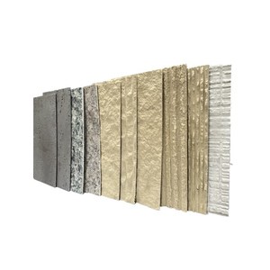 Thiết kế hiện đại mềm đá gạch ceramic <span class=keywords><strong>travertine</strong></span> gạch linh hoạt đá tấm sứ nước gợn gỗ Panel tường cho biệt thự - Product Image 5