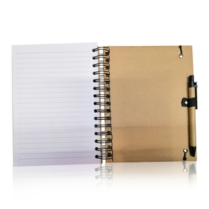 Carnet personnalisé OEM A5 de journal planificateur rechargeable couverture tissu papier relié en cuir à couverture rigide minimum bas - Product Image 3