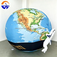 Globe terrestre gonflable Chenghuang 2026 pour la décoration, les fêtes, les scènes et la publicité dans les musées de la science et de la technologie aérospatiale