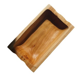 Plateau à fruits rectangulaire en bois massif, grande capacité, bol de rangement en bois pour usage résidentiel - Product Image 5