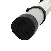 Échelle télescopique robuste en alliage d'aluminium, spécifiquement conçue pour la rénovation, capacité de charge 150 kg, mécanisme pliable pour déplacement et utilisation en salle de sport/escalier