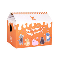Carton de lait original à designs multiples Grand salon pour chat en carton pour maison de chat
