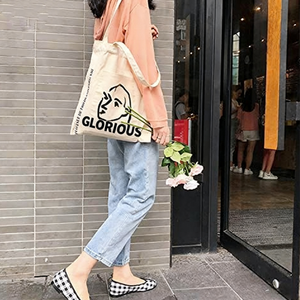 Tùy chỉnh trống chất lượng cao gấp Canvas Tote <span class=keywords><strong>Bag</strong></span> với dây kéo đóng cửa nghệ thuật in cho hàng tạp hóa mua sắm - Product Image 6