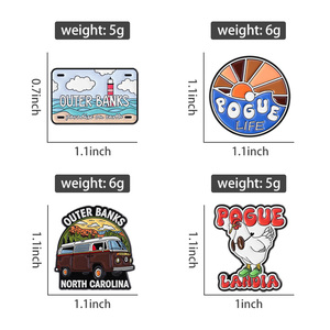 เข็มเคลือบลายสวรรค์บนดินสำหรับชายหาดป่าธรรมชาติเข็มกลัดติดปกเครื่องประดับขายส่ง - Product Image 6