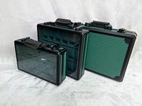 Offre Spéciale : Étui de Voyage pour Montres en Bois à 12/24/48 Emplacements avec Fenêtre, Boîte à Bijoux Portable de Luxe Haut de Gamme, Étui à Montres Vert OEM