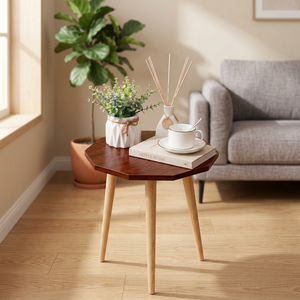 Modern Octagonal Wooden Side <b>Table</b> Solid Wood <b>Legs</b> Nordic Minimalist Eco-Friendly Handmade <b>Coffee</b> <b>Table</b> Living Room Furniture - Product Image 6