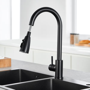 Robinet de <span class=keywords><strong>cuisine</strong></span> en acier inoxydable 304, finition brossée, extractible, multifonction, <span class=keywords><strong>mitigeur</strong></span> chaud/froid - Product Image 5