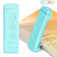 Lampes de lecture LED portables miniatures rechargeables par USB C, à intensité variable, Glocusent Fcc Ce Rohs, à clipser, pour la lecture au lit