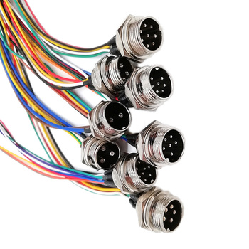 2/3/4/5/6/8/9 Pin GX16 Male Female Waterproof Metal Plug Aviation Connector Cable