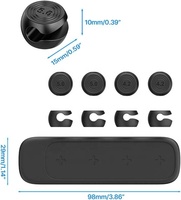 Organisateur de câbles de données auto-adhésif magnétique en silicone pour bureau, avec design sans trace pour câbles de données OEM