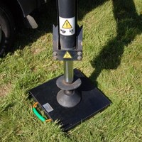 Plaque de support de grue robuste en UHMWPE, plaque de support de grue résistante aux chocs, plaque de support en plastique résistante aux chocs pour grue mobile
