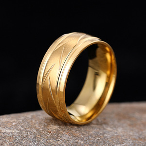 Anello da uomo in tungsteno con motivo geometrico, design minimalista, modello DJ089 - Product Image 3