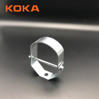Accessoire de raccordement de tuyauterie en acier inoxydable zingué, support de tuyau réglable 260 à vis sans fin pour la fixation des tuyaux