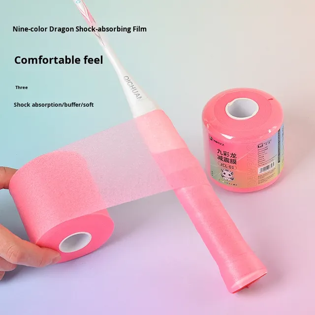 Badminton & Tennis Racket Cushioning Film with Sponge Material Shock-Absorbing Grip Base for Unisex Sports Use