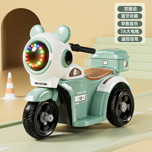 Coche Eléctrico de Juguete de Tres Ruedas para Niños, con Forma de Dibujos Animados <span class=keywords><strong>Clásicos</strong></span>, Tres Colores Opcionales, para Deportes al Aire Libre, Gran Venta 2025 - Product Image 2