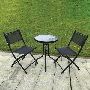 Juego de restaurante y balcón de Metal, conjunto de bistró, <span class=keywords><strong>muebles</strong></span> <span class=keywords><strong>para</strong></span> Patio pequeño, colorido, venta al por mayor - Product Image 2
