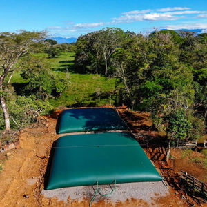 Tissu imperméable de <span class=keywords><strong>bâche</strong></span> stratifiée thermofusible antistatique ignifuge enduit de PVC pour le stockage d'eau d'étang de poissons de réservoir d'oreiller - Product Image 5