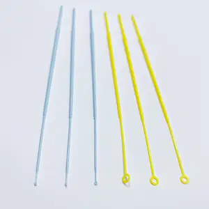 Utilisation en laboratoire bactériologique réutilisable médical 1ul 10ul boucles d'inoculation jetables en plastique boucle de fil d'acier stérile