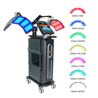 Masque infrarouge pour le traitement de l'acné du visage, éclaircissement de la peau, élimination des rides, 7 couleurs, rajeunissement de la peau, spa, PDT, machine de luminothérapie LED