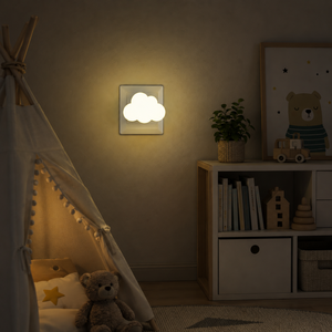 Factory Direct Supply OEM Cloud Shape <b>LED</b> <b>Night</b> <b>Light</b> for Kids Gift Plug-in Dusk to Dawn Lamp, Energy Saving ABS Material - Product Image 3