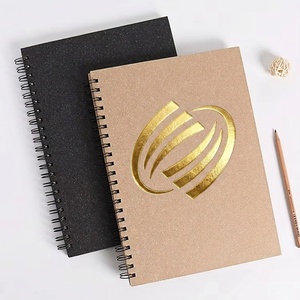 Cuaderno Espiral Personalizado Kraft <span class=keywords><strong>para</strong></span> Niños, Tamaños A3, A4, A5, Negro con Tapa Blanda, <span class=keywords><strong>para</strong></span> Escribir, <span class=keywords><strong>Dibujar</strong></span> y Hacer Bocetos - Product Image 1