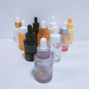 ขวดแก้วสีม่วงด้านทรงกระบอกสำหรับบรรจุเซรั่มบำรุงผิว ขนาด 30 มล. พร้อมบริการสกรีนพิมพ์ ปรับแต่งสีได้ บรรจุภัณฑ์เปล่า - Product Image 4