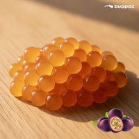 Groothandel Taiwan Kleurrijke Passievrucht Popping Tapioca Boba Jelly Ballen Halal Gecertificeerd 3,2kg/pot