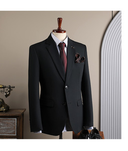 Veste de <span class=keywords><strong>Costume</strong></span> <span class=keywords><strong>Homme</strong></span> <span class=keywords><strong>Style</strong></span> <span class=keywords><strong>Anglais</strong></span> Croisé Slim Fit pour Mariage et Tenue Professionnelle - Product Image 3