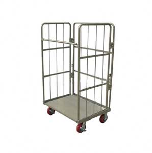 रसद अच्छी गुणवत्ता वाली पिंजरे ट्रॉली 2 टियर लॉजिस्टिक्स पिंजरे ट्रॉली - Product Image 2