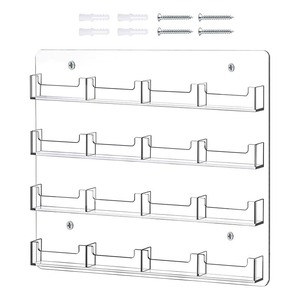 Support mural transparent autocollant en acrylique léger et portable pour cartes de visite, présentoir de cartes cadeaux, le plus vendu - Product Image 1