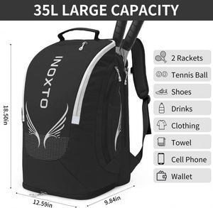 Échantillon gratuit – Sac à dos de sport résistant à l'eau pour hommes et femmes, idéal pour raquettes de tennis, badminton et squash - Product Image 6